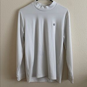 Chase Bank White Mock neck Long Sleeve